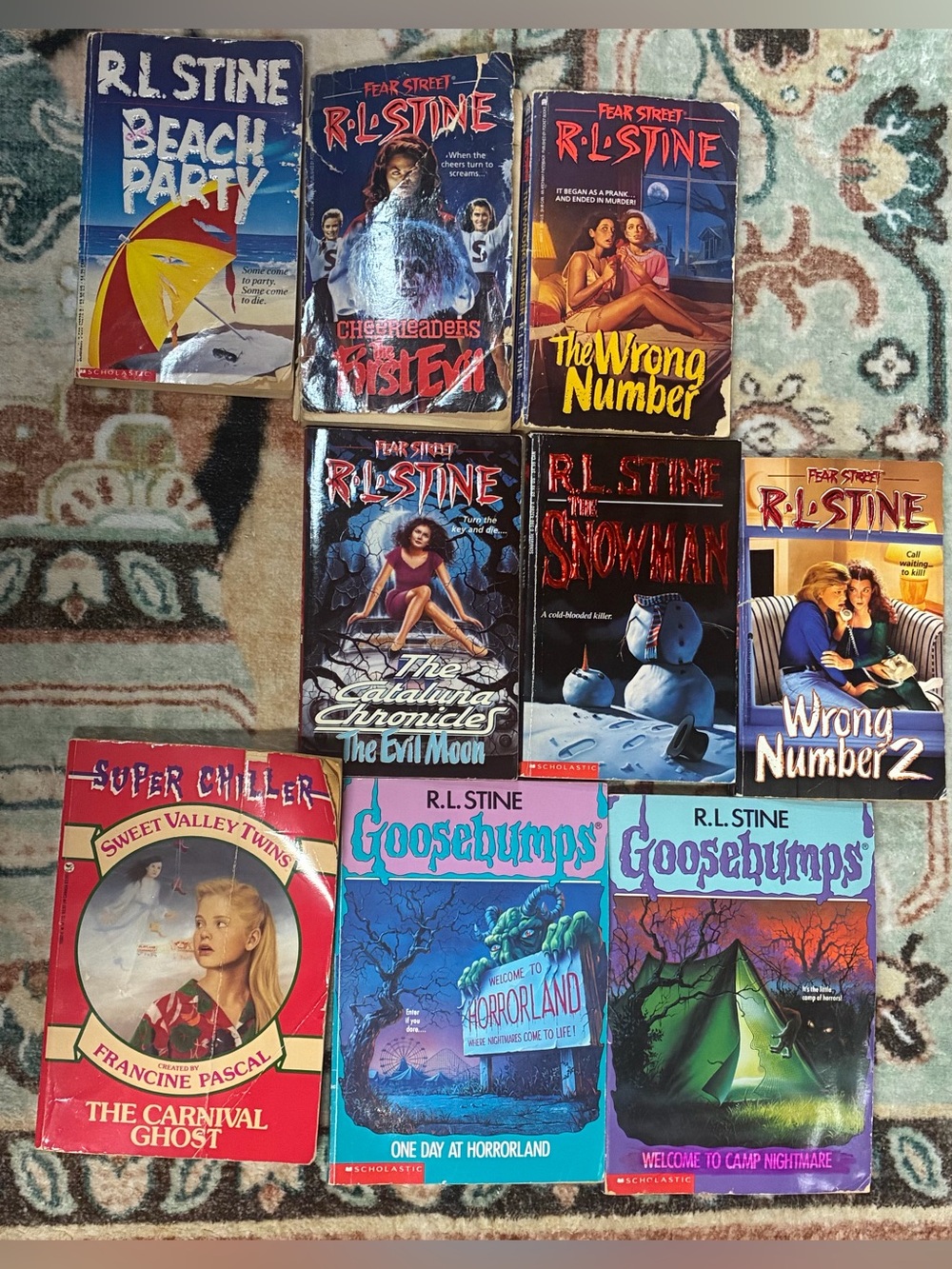 R.L. Stine & Goosebumps Mixed Horror Book Lot Bundle